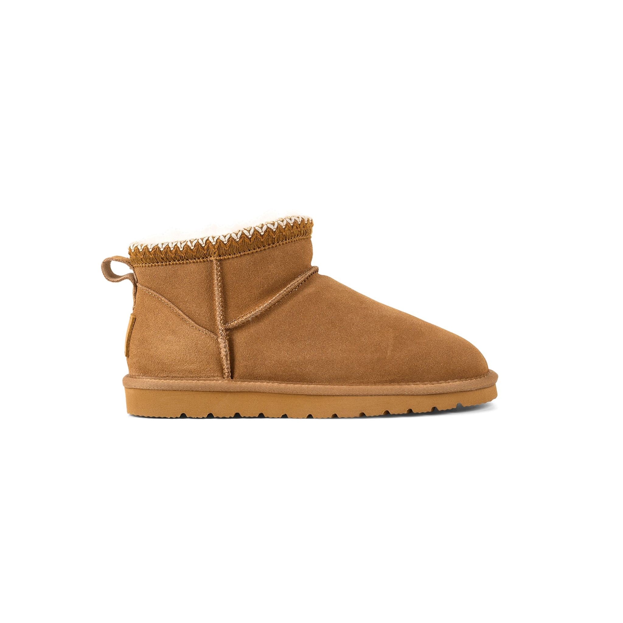 Fuzzy Chestnut Suede