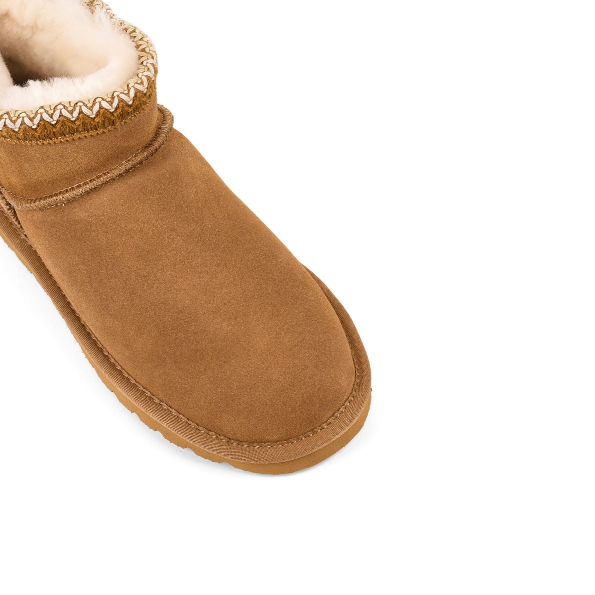 Fuzzy Chestnut Suede