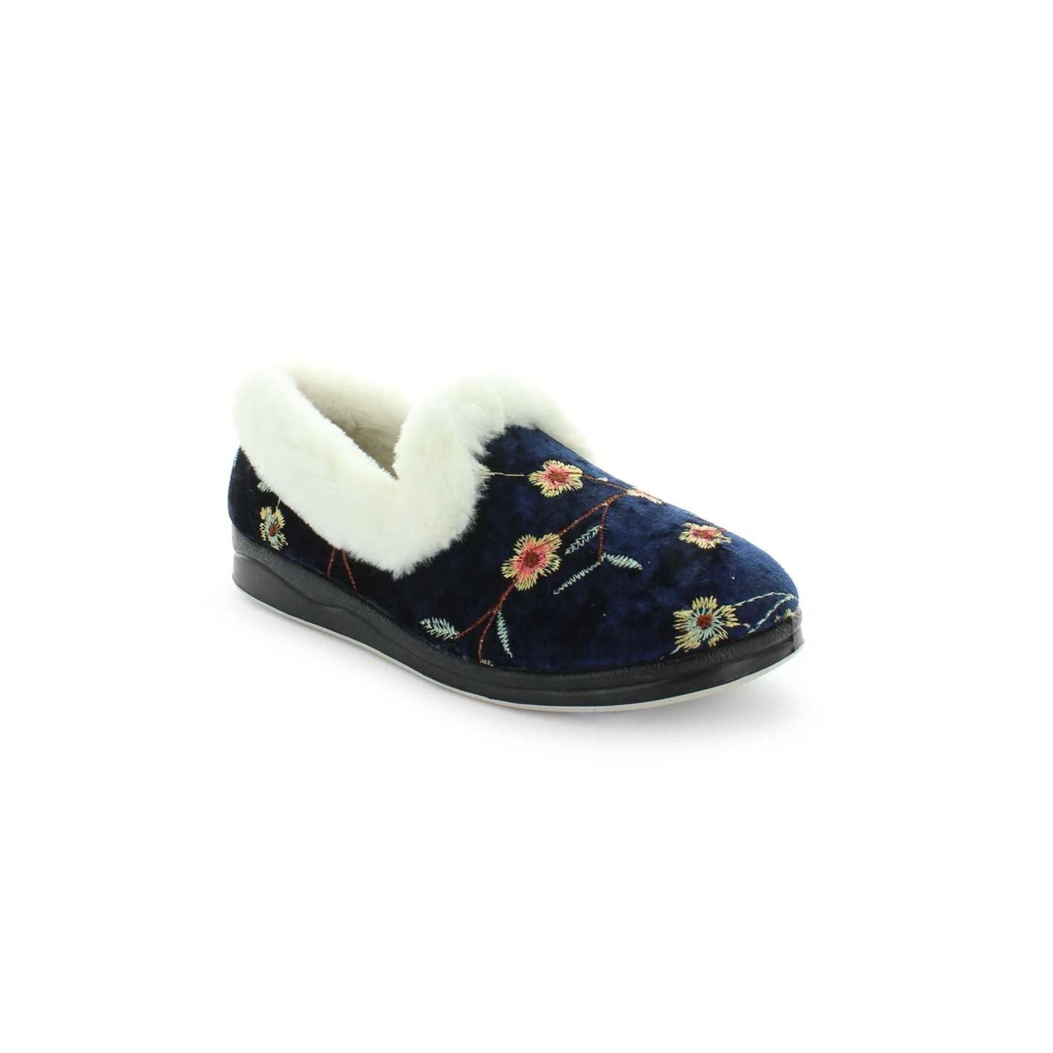 Emille Blue-Embroidery