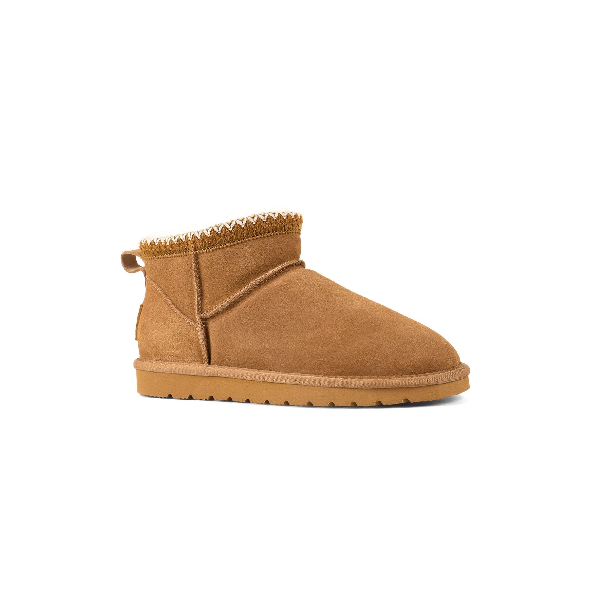 Fuzzy Chestnut Suede