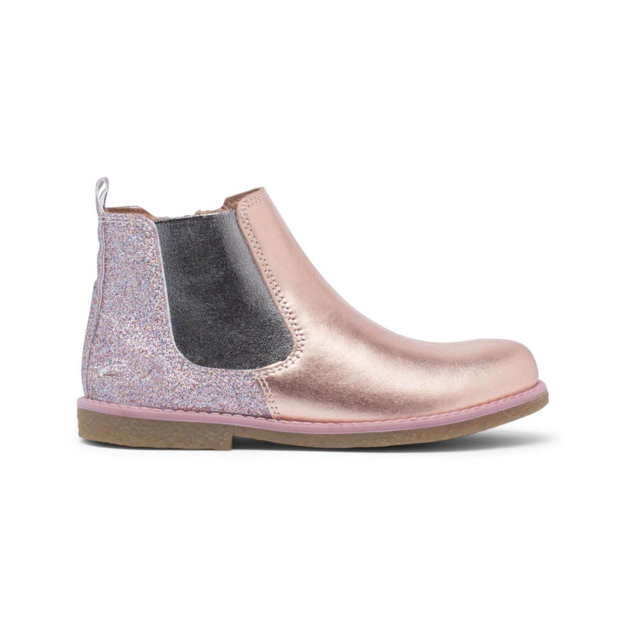 Rose gold chelsea spakle boots