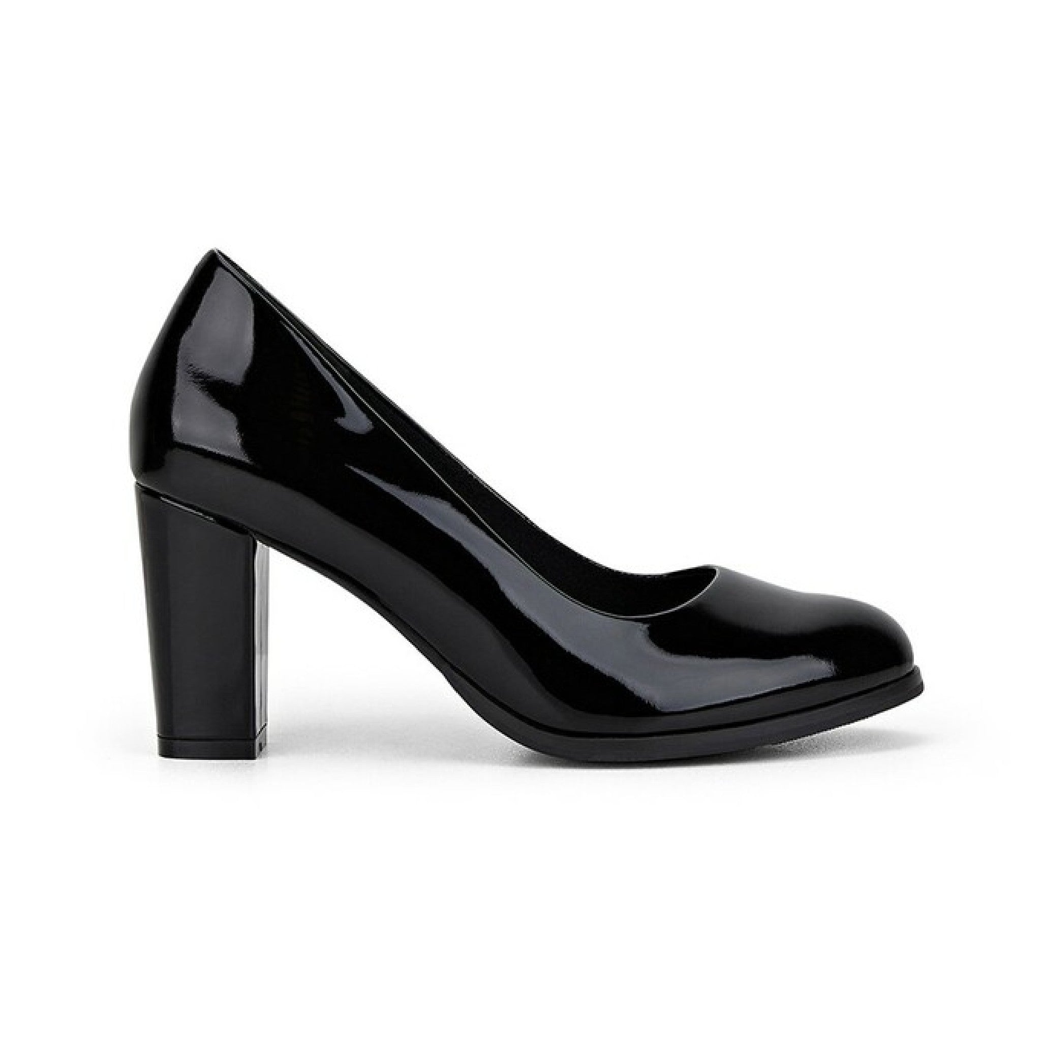 The Tall Pump H Black-Patent